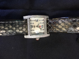 Michele MW02A01 MINI URBAN Ladies Diamond Watch Pre-Owned