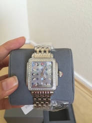 !EDITION!!NWT MICHELE Deco Diamond, Grey Mosaic Diamond Dial WatchMW06T01A1977