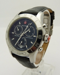 MICHELE MW SPORT WOMENS CHRONOGRAPH BLACK LEATHER LP BAND - MW03Q00A0002 99945431925