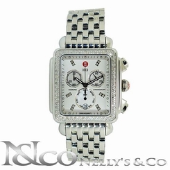 Michele Signature Deco Diamond Stainless Steel White Dial MWW06P000099 99945451411
