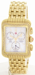 Michele Stainless Steel MoP Dial Deco Moderne TDW Link Watch MWW06U000038