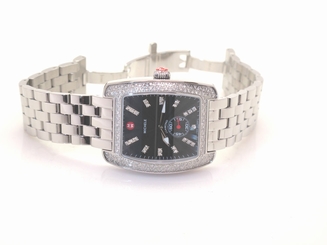 MICHEL MWW02T000008 LADIES MICHEL URBAN WITH DIAMOND BEZEL / BLACK DIAL / IN69