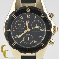 Michele Lady's "Tahitian" Stainless Steel Chronograph with Date Feature