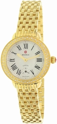 Michele Women's Serein 12 MWW21E000013 Gold Stainless-Steel Swiss Quartz Watch
