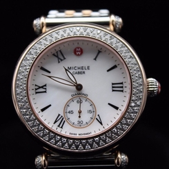 Michele Caber Diamond Rose Two Tone Watch  MW16A01D3025 with band/bracelet