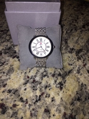 MICHELE SEREIN 16 MOP DIAMOND DIAL w/ DIAMOND BAND LADIE'S WATCH MWW21B000009