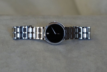 Men's MOVADO MODO Black Dial Stainless Steel Swiss Quartz Watch