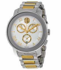  Movado Bold 3600280 Silver Dial Two Tone Stainless Steel Men's Watch