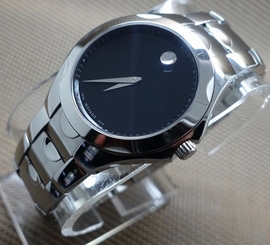 AUTH SWISS MOVADO LUNO SPORT BLACK DIAL MODEL# 0606378 MEN'S WATCH,RETAIL $895