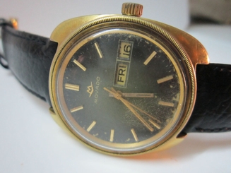 MOVADO  VINTAGE  KINGMATIC  S  SUB SEA   DAY & DATE  USED & OLD WATCH