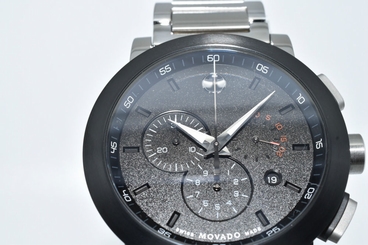 Movado 0606792 Men's Museum Black Stainless-Steel Swiss Quartz Watch