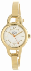 Movado Status Women's Round Yellow Gold Tone Swiss Quartz Bangle Watch 7101419