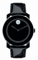 Movado Bold 36mm Steel/Leather Quartz Unisex Watch 3600353