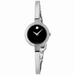 Movado Bela Stainless Steel Black Dial Ladies Watch 0605853 775924628349