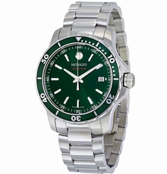 Movado Series 800 2600136 Green Dial Stainless Steel Men's Watch