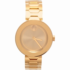 Movado Women's Swiss Bold Gold Stainless Steel Bracelet Watch 3600382