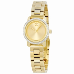 Movado Bold Champagne Dial Gold-Tone Ladies Watch 3600215 885997122122