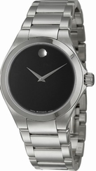 Movado Defio 0606333 Black Dial Stainless Steel Men's Watch