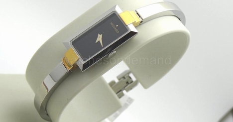 NEW LADIES MOVADO BELA 0606267 TWO TONE BLK DIAL AUTHENTIC WATCH ***************
