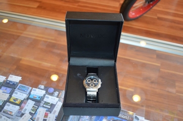 Men's Movado 0605825 SL Chronograph Blue Dial Stainless Steel Watch