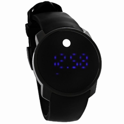 Movado Bold Mens Digital Touch Dual Time Black Strap Swiss Quartz Watch 3600144