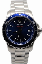 Movado Series 800 2600137 Blue Dial Stainless Steel Men's Watch