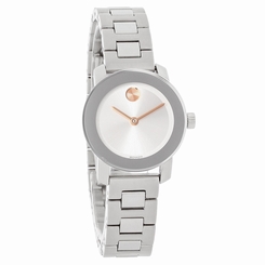 Movado Bold Ladies Silver Dial Stainless Steel Swiss Quartz Watch 3600234