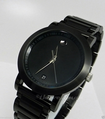 Men's Authentic Swiss Made Movado 42mm Museum Sport 0606615 Black Ion PVD Watch