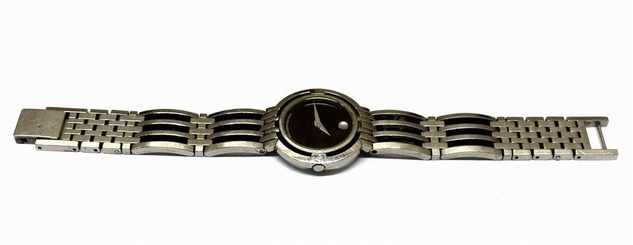Authentic MOVADO ESPERANZA 84 A1 1800 STAINLESS STEEL BLACK DIAL SWISS Watch