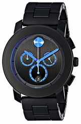 Movado Bold Black and Blue Chronograph Men's Watch 3600101 885997039246