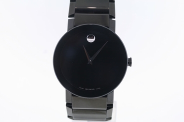 Men's Movado 0606307 SAPPHIRE Black PVD Stainless Steel Black Dial Watch
