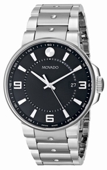 NEW Authentic Movado 0606761 Mens SE Pilot Swiss Watch Black Dial Brand New