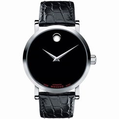 MOVADO MEN'S RED LABEL 42MM ALLIGATOR LEATHER BAND AUTOMATIC WATCH 0606112
