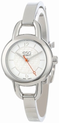 Movado ESQ Status Swiss Round Women's Stainless Steel Bangle Band Watch 7101418