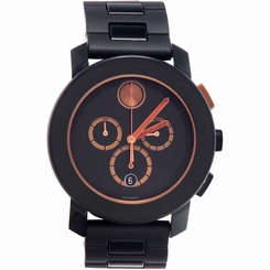Movado Men's 3600271 Bold Round Black Stainless Steel Bracelet Watch