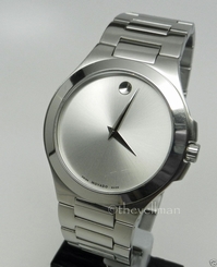 Mens Authentic Swiss 40mm Movado 0606165 Corporate Exclusive Museum Dial Watch