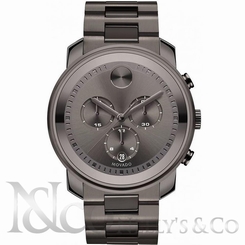 Movado Bold 3600277 Gunmetal Stainless Steel 44 mm Men's Watch