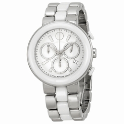 MOVADO Cerena Chronograph Ceramic Swiss Watch 0606758 (RRP $1495)
