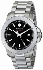 Movado Series 800 Black Dial Mens Watch - 2600115