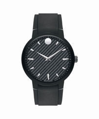 Movado Gravity Black Carbon Fiber Mens Watch 0606849.