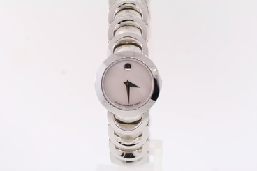 Ladies Movado 0606249 Limited Edition RONDIRO Stainless Steel MOP Dial Watch