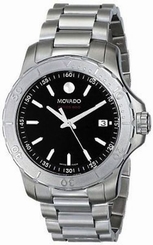 NEW Authentic Movado Mens Swiss Watch 2600115 Black Series 800 Stainless Steel