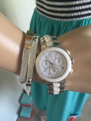 $1495 NWT MOVADO CHRONOGRAPH "Cerena" Ceramic Watch 0606758