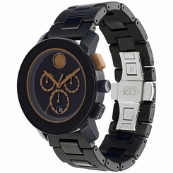 New Movado 3600271 Bold Analog Quartz Watch, Round 43.5mm Case
