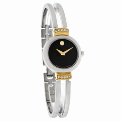 Movado Harmony Ladies Diamond Bangle Two Tone Swiss Quartz Watch 0606240 775924760902
