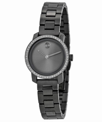 Movado Bold 3600226 Grey Dial Grey Ion-Plated Stainless Steel Women's Watch