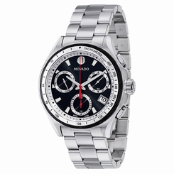MOVADO 2600133 CHRONO 800 SILVER/BLACK DIAL STAINLESS STEEL SWISS MOVEMENT!