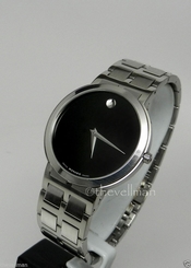 Men's Authentic Swiss Movado Modo 0605742 Museum Dial Stainless Unisex Watch