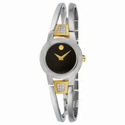 BRAND NEW! Movado Women's Swiss Amorosa Diamond Stainless Steel Watch 775924216201