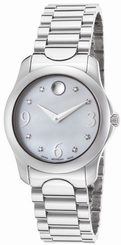 Movado Diamond 0606696 Mother Of Pearl Stainless Steel Women's Watch